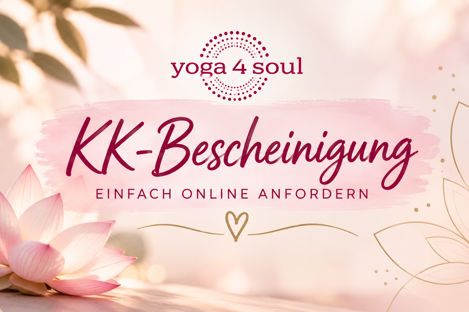 Yoga 4 Soul – KK-Bescheinigung